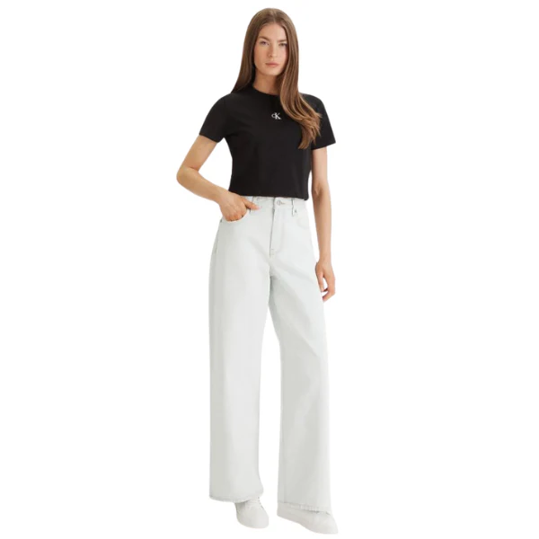 CAMISETA CALVIN KLEIN LOGO CROPPED MUJER - Image 3