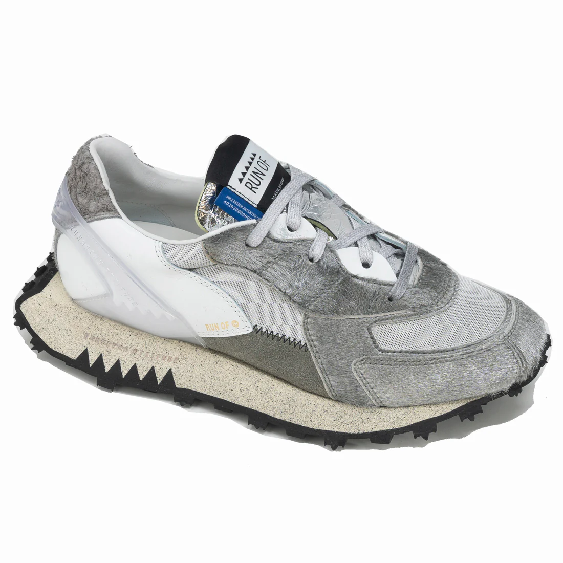 ZAPATILLA RUN OF ALLUMINIO SILVER & GREY MUJER - Image 5